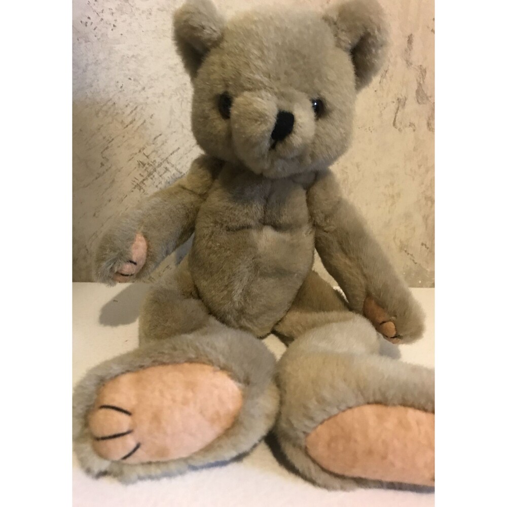Wang's International 12" Plush Jointed Teddy Bear Stuffed Animal Vintage